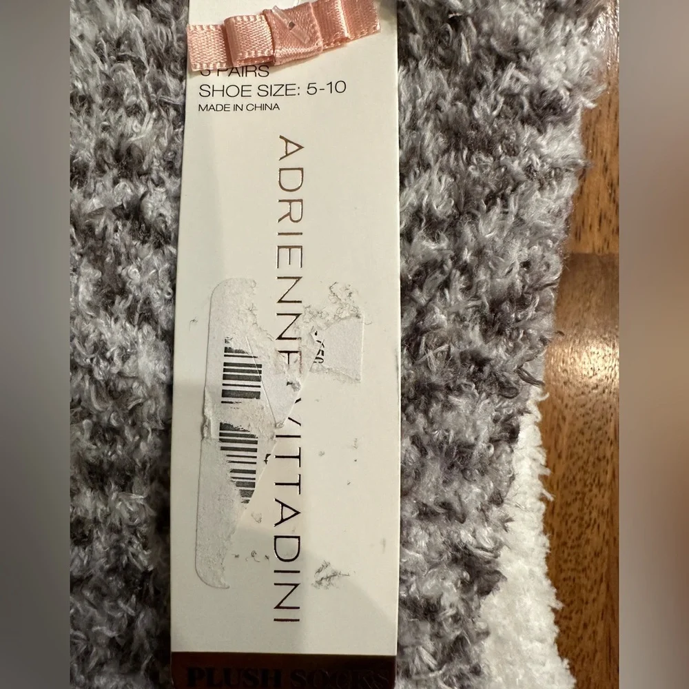 Adrienne Vittadini plush socks 3 pairs